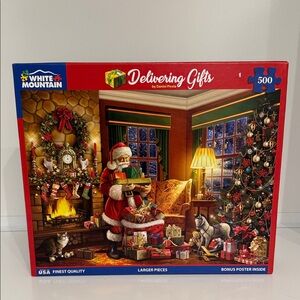 White Mountain Delivering Gifts Holiday Puzzle-sealed bag SALE🔴2/$20🔴